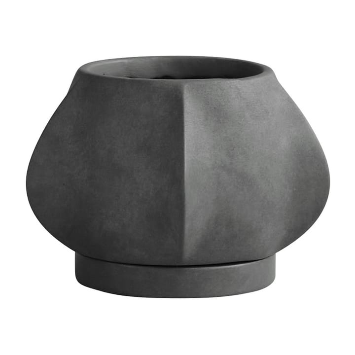 Arket flower pot petit Ø12.8 cm, Dark Grey 101 Copenhagen