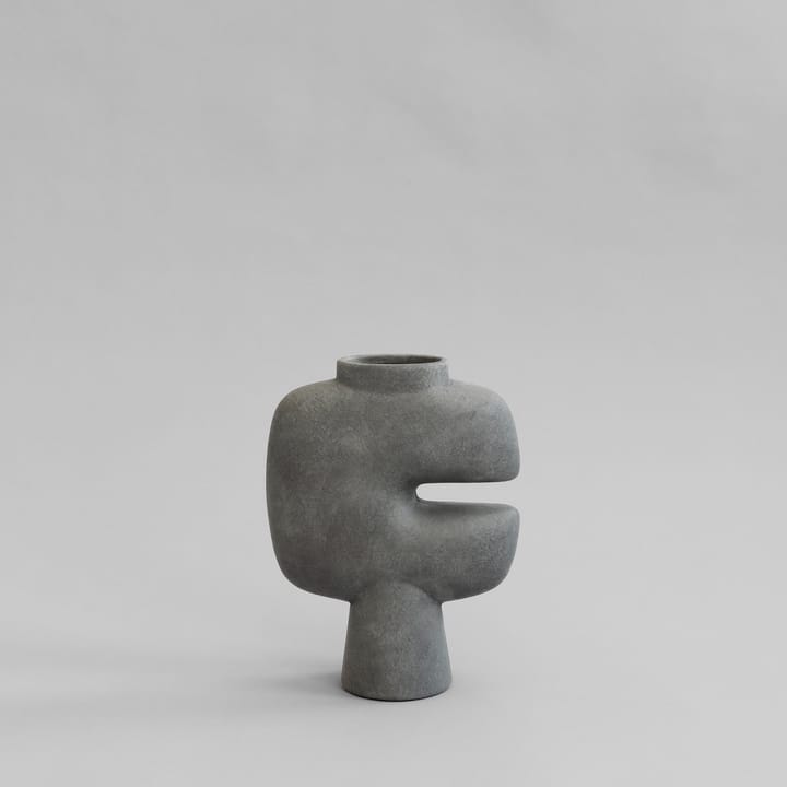 Tribal vase medio, Dark grey 101 Copenhagen