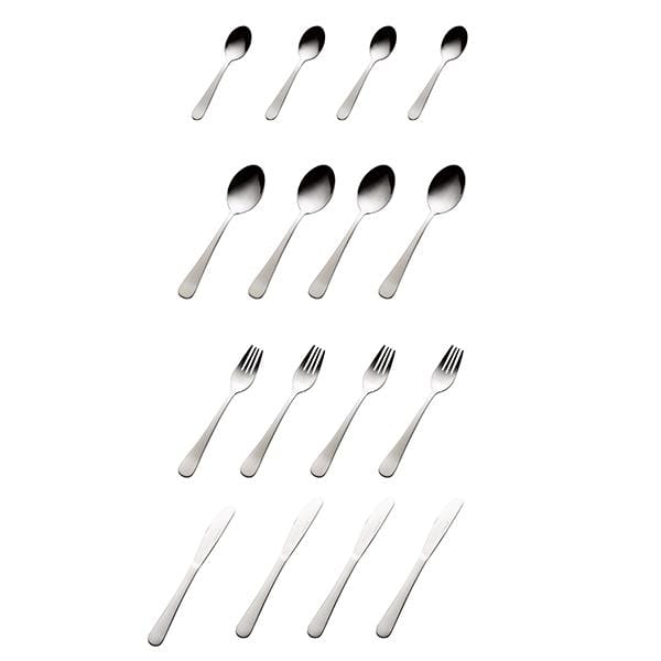 Atelier cutlery set, 16 pieces stainless steel Aida