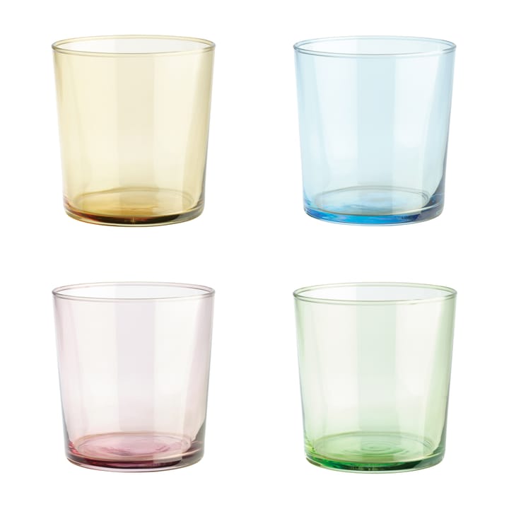 Café drinking glass multi, 4-pack Aida