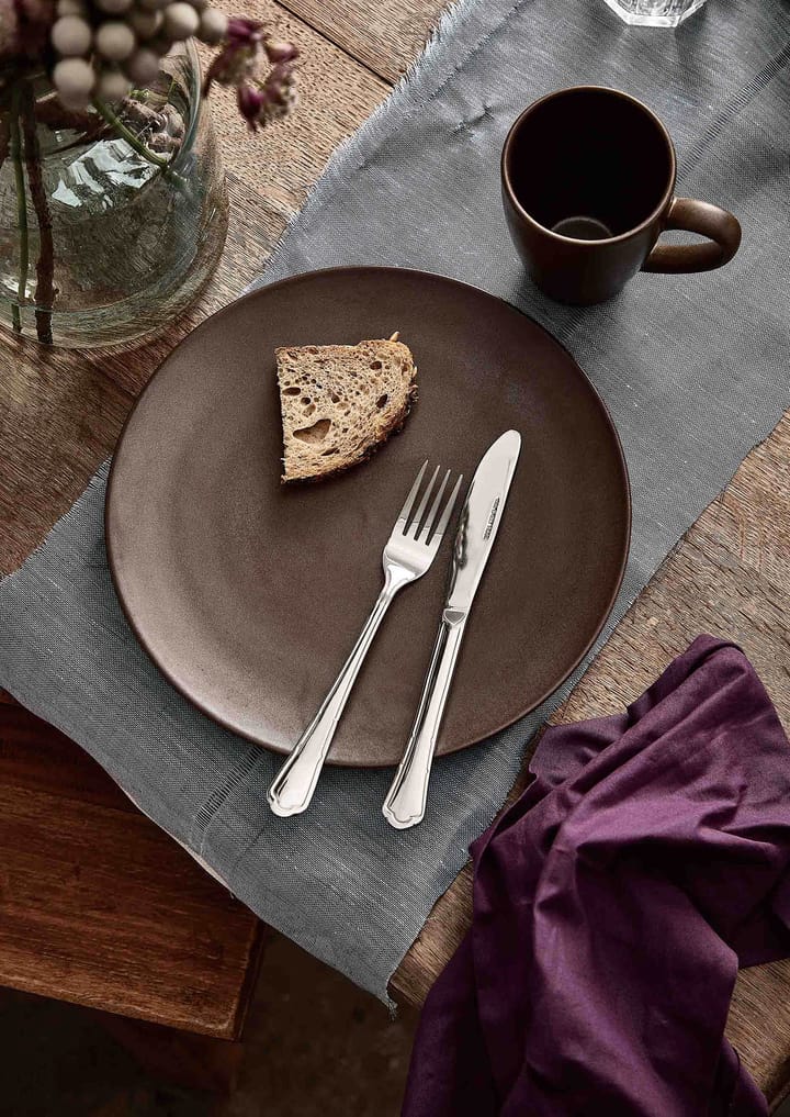 Ceramic Workshop plate Ø26 cm, Chestnut-matte brown Aida