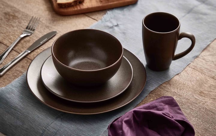 Ceramic Workshop small plate Ø19.5 cm, Chestnut-matte brown Aida