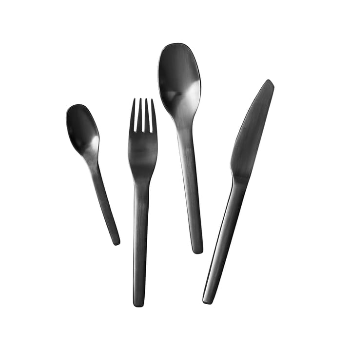 Enso cutlery 16 pieces, matte black Aida