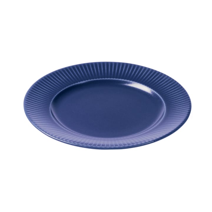 Groovy plate Ø 21 cm, Blue Aida