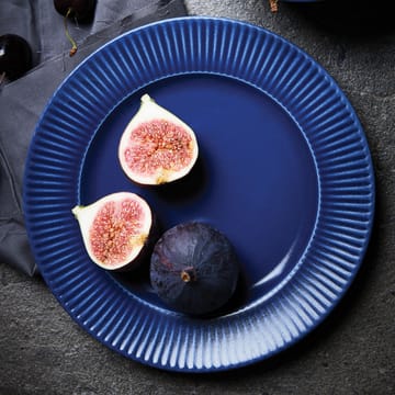 Groovy plate Ø 21 cm - Blue - Aida