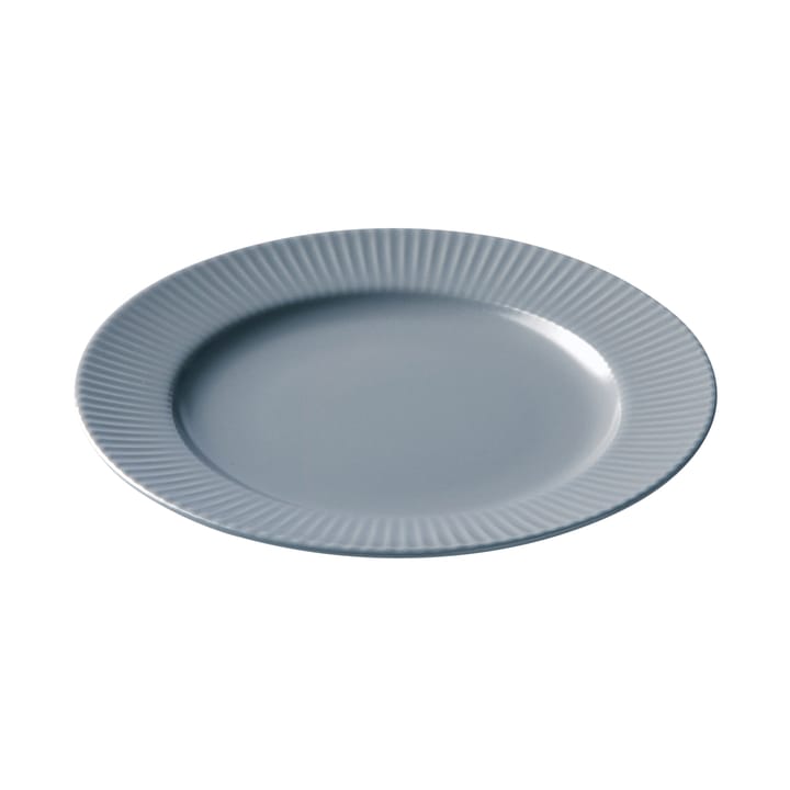 Groovy plate Ø 21 cm, grey Aida