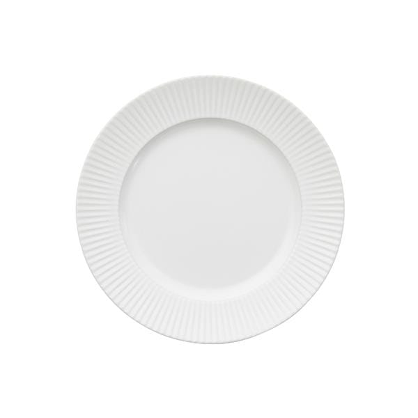 Groovy plate 21 cm, White Aida