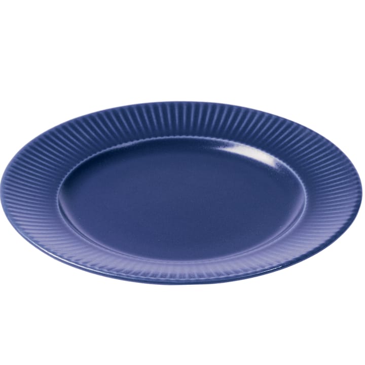 Groovy plate Ø 27 cm, Blue Aida