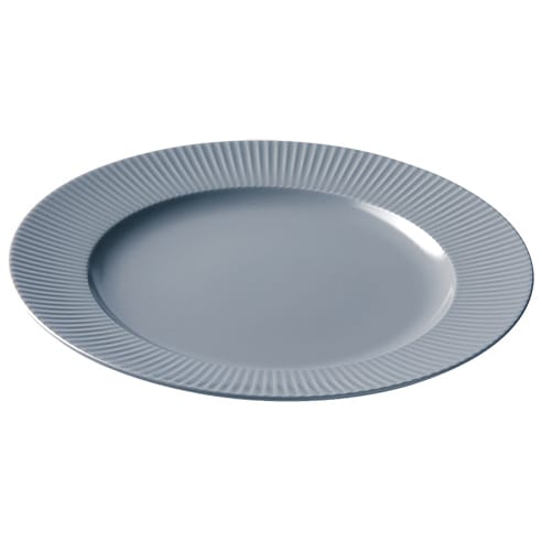 Groovy plate Ø 27 cm, grey Aida