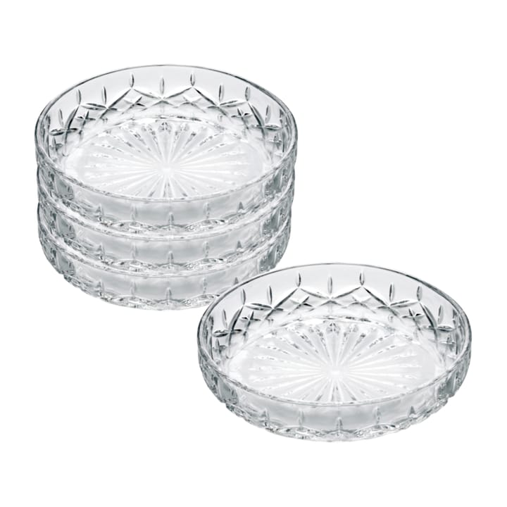 Harvey plate Ø16 cm 4-pack - Clear - Aida