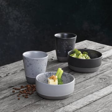 Raw bowl Ø13.5 cm - black with dots - Aida