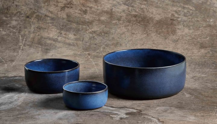 Raw bowl 3 pieces, Midnight blue Aida