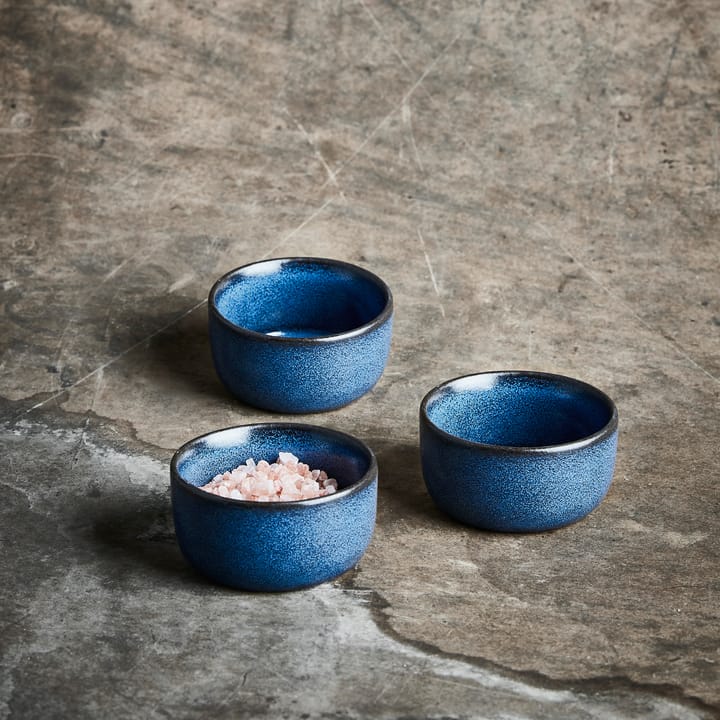 Raw bowl mini Ø7.5 cm 3-pack, midnight blue Aida