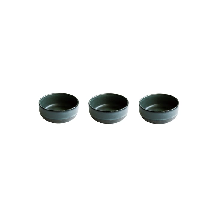 Raw bowl mini Ø7.5 cm 3-pack - northern green - Aida