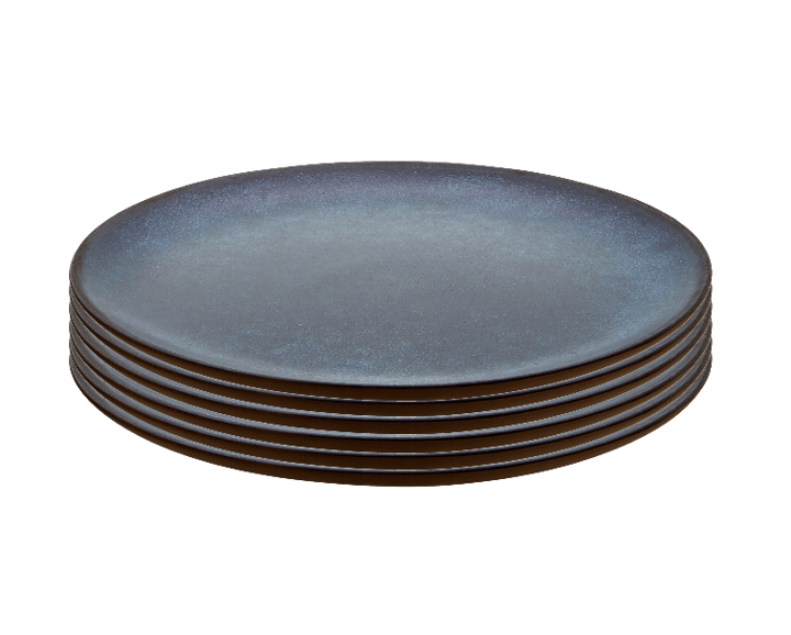 Raw dessert plate Ø20 cm 6-pack, Blue Aida