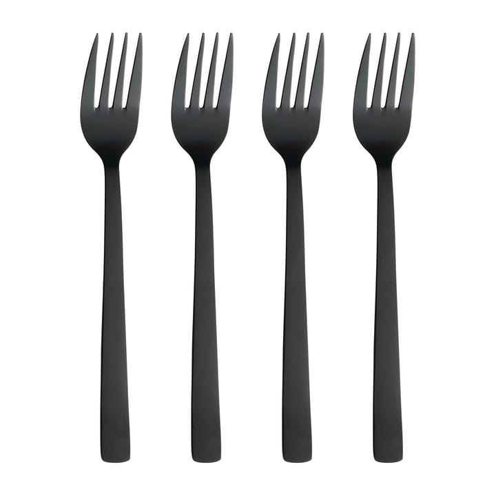 Raw dinner fork 4-pack, Black Aida