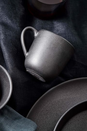 Raw mug with handle 20 cl - Titanium black - Aida