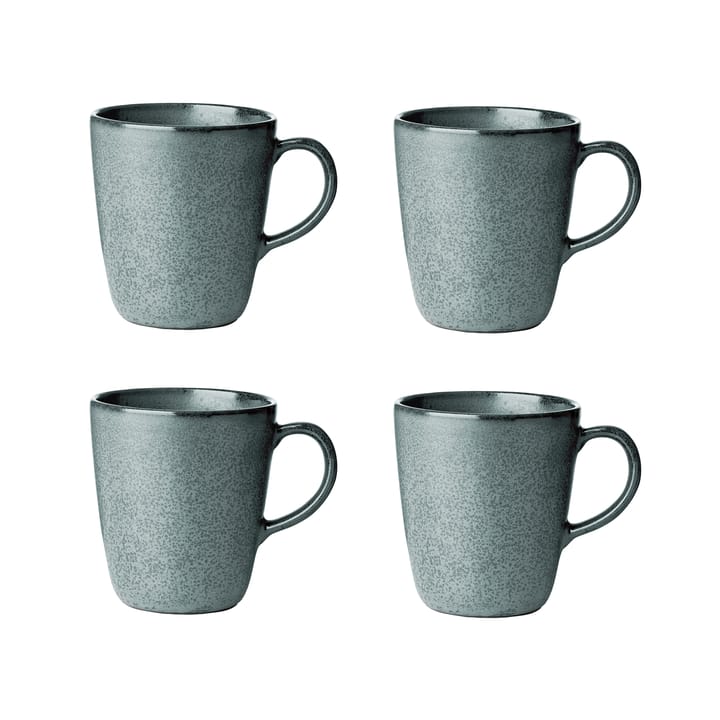 Raw mug with handle 35 cl 4-pack - northern green - Aida