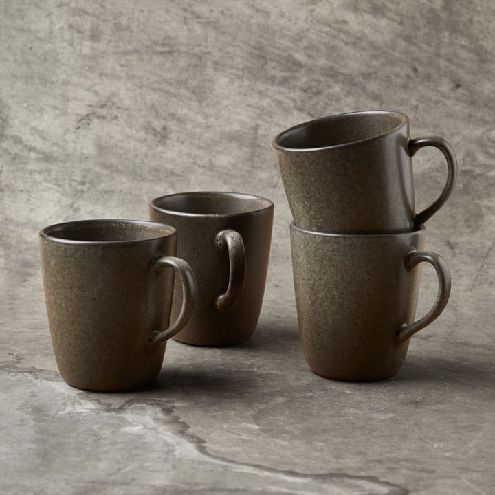 Raw mug with handle 35 cl, Forest brown Aida