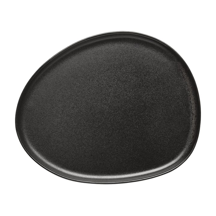 Raw Organic lunch plate 24x21 cm, Titanium Black Aida