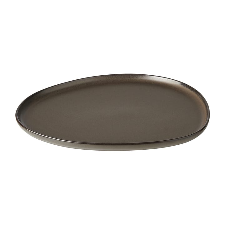 Raw Organic plate 29x25 cm, Metallic Brown Aida