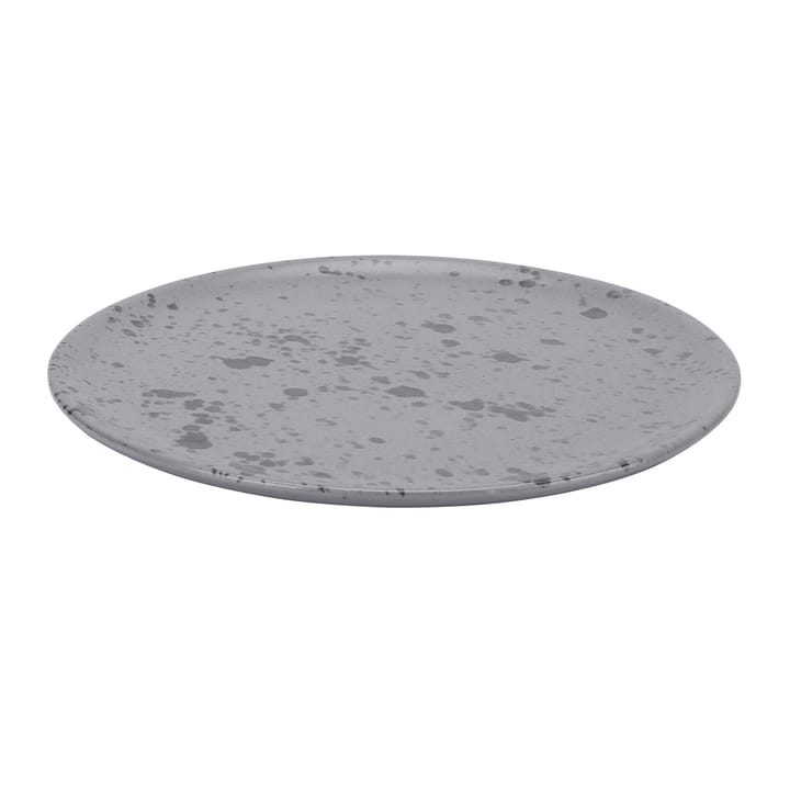 Raw plate Ø20 cm, grey with dots Aida