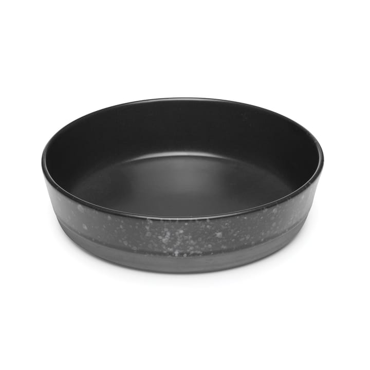 Raw soup plate Ø19,4 cm, black with dots Aida