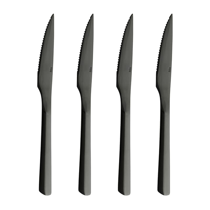 Raw steak knife 4-pack - Black - Aida