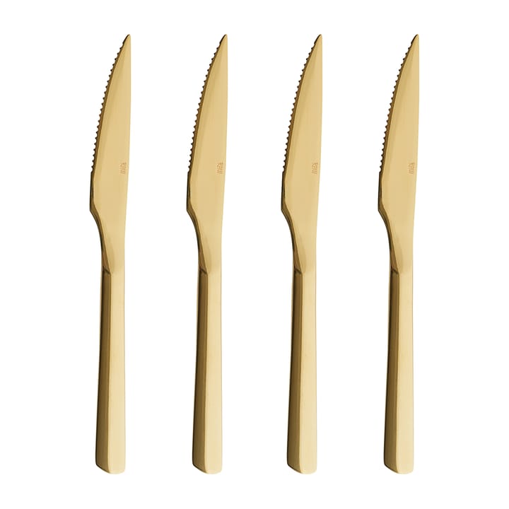 Raw steak knife 4-pack, Gold Aida