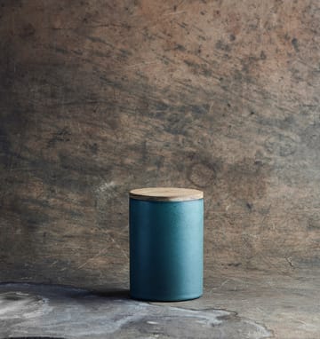 Raw storage jar with lid 15 cm - Northern green - Aida