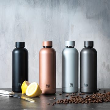 Raw thermos bottle 0.5 l - matte black - Aida