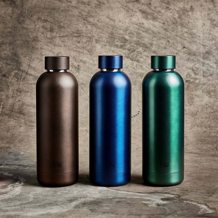 Raw thermos bottle 0.5 l, matte blue Aida