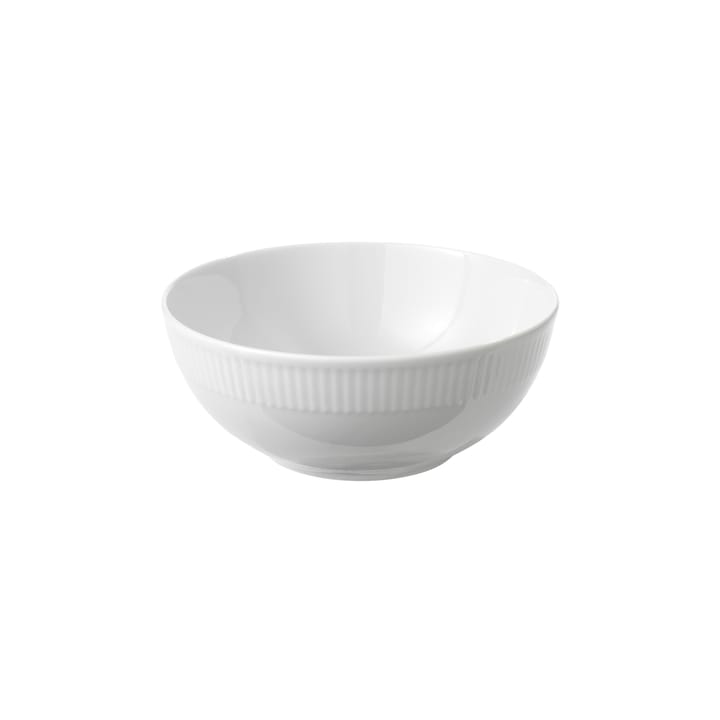 Relief salad bowl 25 cm, white Aida