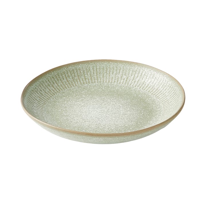 Relief soup plate Ø22 cm - green - Aida