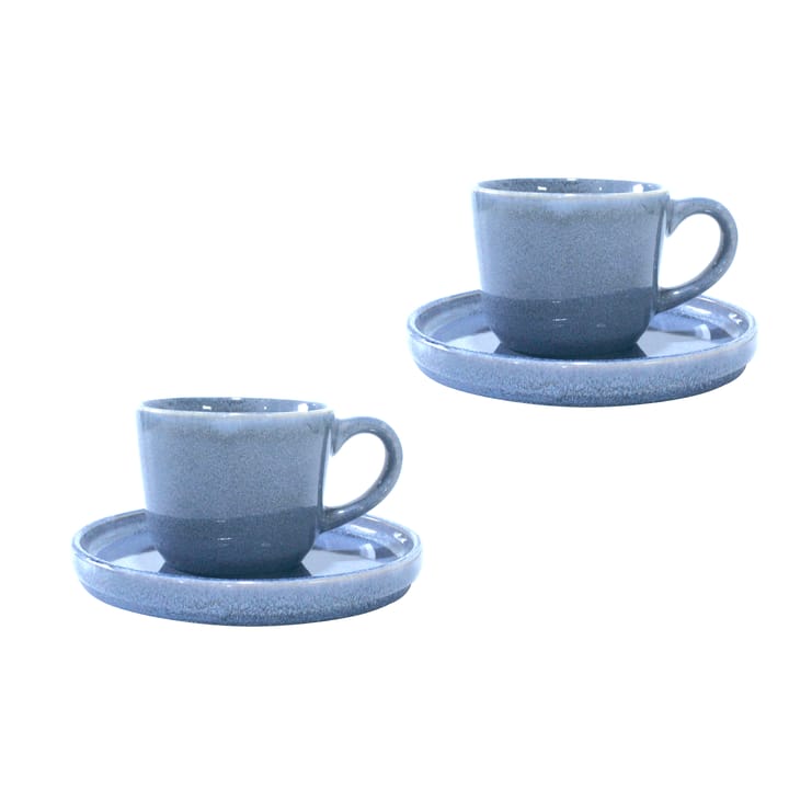 Søholm Sonja cup with saucer 2-pack - Blue - Aida