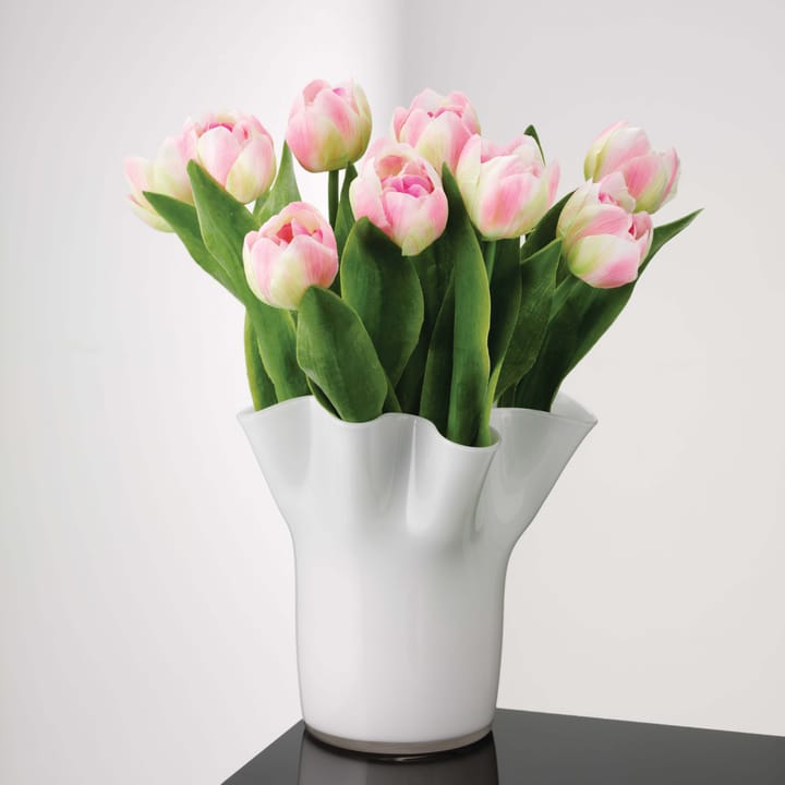 Tulip vase 20 cm, white Aida