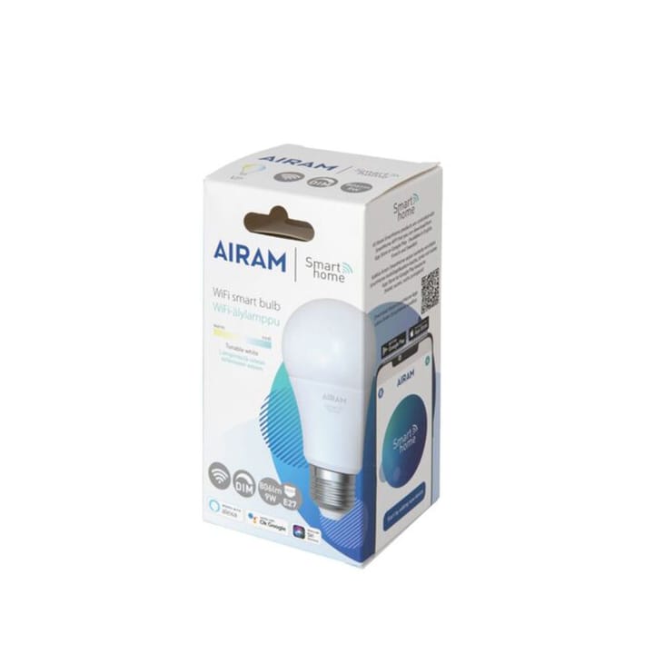 Airam Smart Home LED-normal light source, White e27, 9w Airam