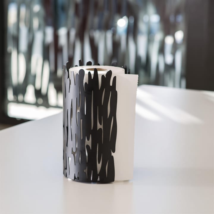 Barkroll kitchen paper roll holder, black Alessi