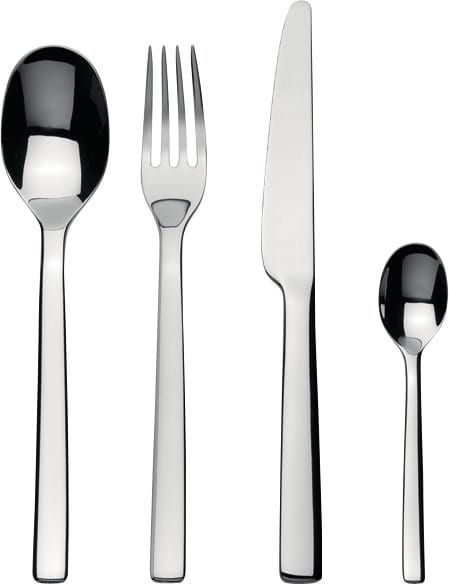 Ovale cutlery set 24 pieces, Stainless steel Alessi