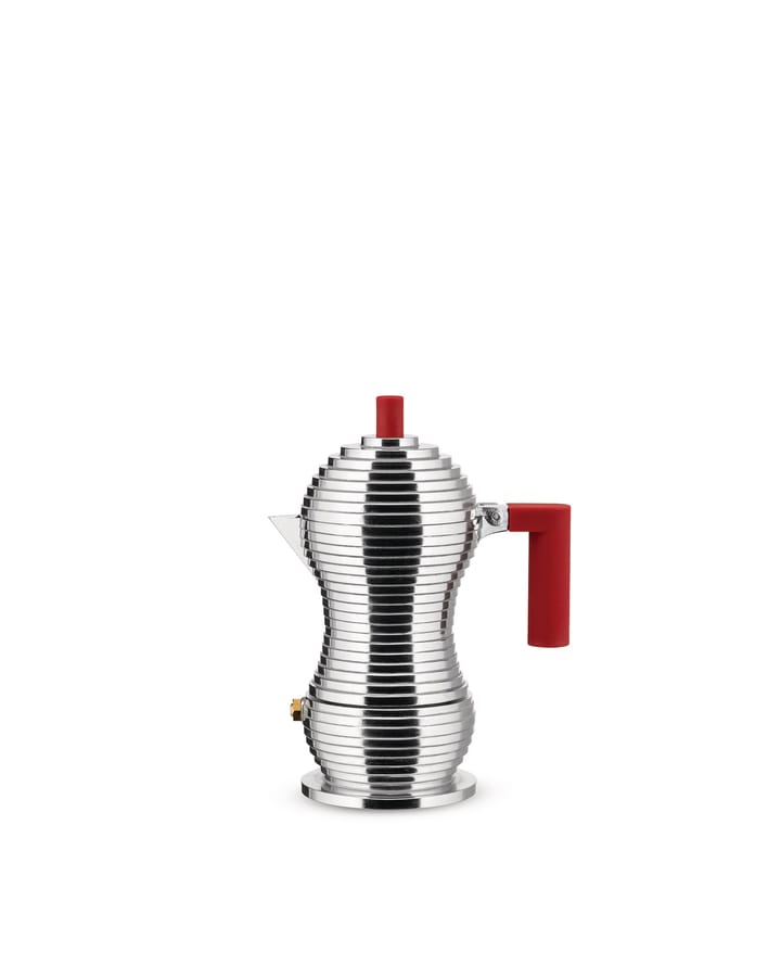 Pulcina espresso maker 1 cup - Aluminum-red - Alessi