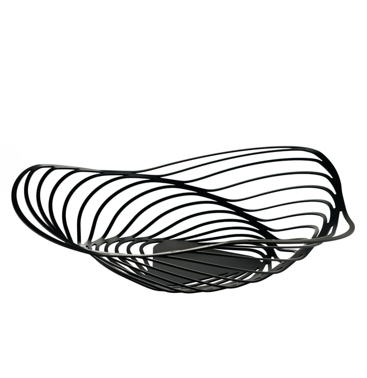 Trinity fruit basket 43 cm, Black Alessi