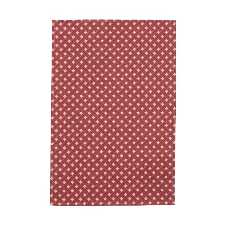 Basket kitchen towel 47x70 cm - Red - Almedahls