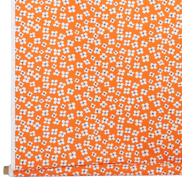 Belle Amie fabric orange, orange-white Almedahls