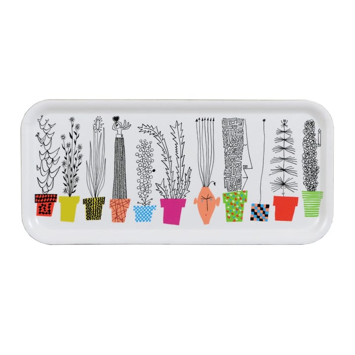 Italiensk blomsterhylla tray, 32x15 cm Almedahls