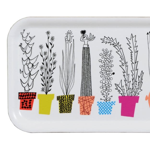 Italiensk blomsterhylla tray, 32x15 cm Almedahls