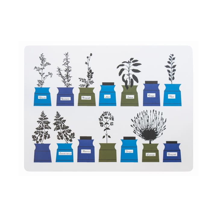 Persons kryddskåp placemat 30x40 cm 2-pack, Blue Almedahls