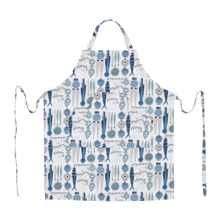 Picknick apron small pattern - Blue-beige - Almedahls