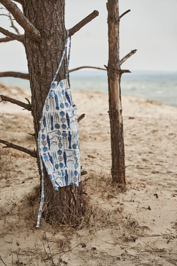 Picknick apron small pattern - Blue-beige - Almedahls