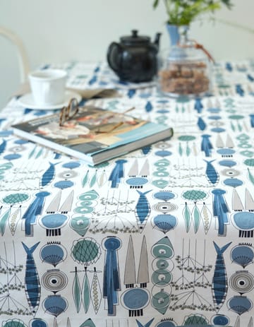 Picknick fabric - Blue-beige - Almedahls