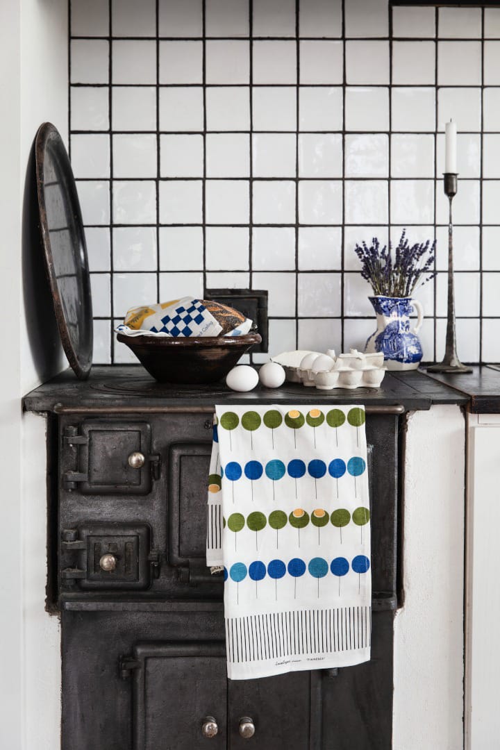 Pinnebär kitchen towel 47x70 cm, Blue-green Almedahls